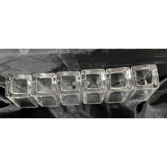 6 Fifth avenue Crystal Lugaso tasters Series Set Of Crystal Shot Glasses - Picture 14 of 16